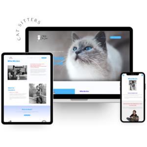 Demo of a cat sitting website