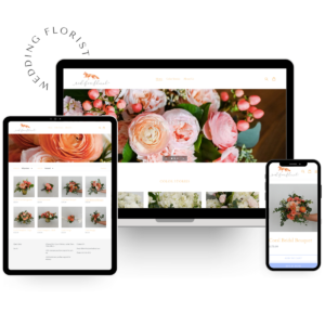 Demo of a bridal floral company's Shopify website